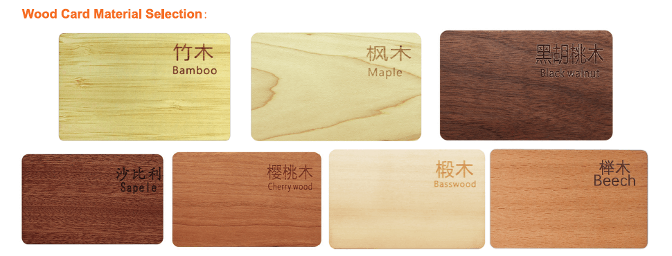 Wood Card Material Selection